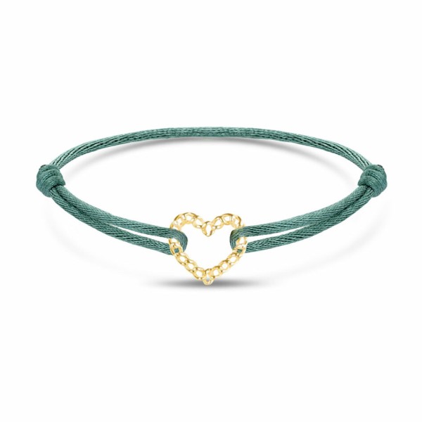 Armschmuck Love Chain Heart Satin Bracelet